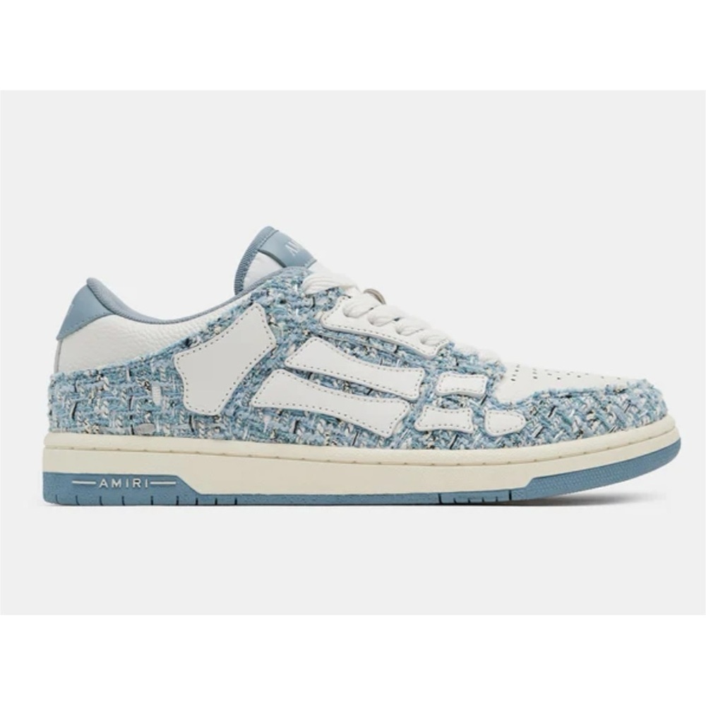 Amiri skel boucle low top leather sneakers size 45